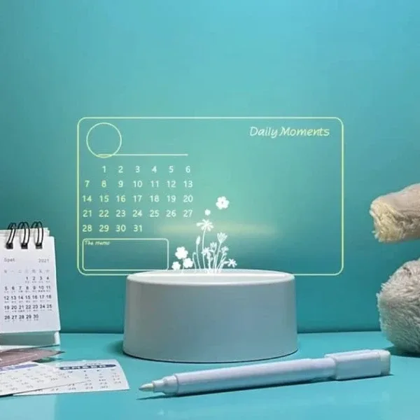 3D Calender lamp-3