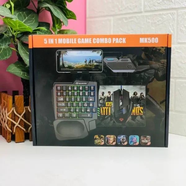 5 in 1 Gaming Keyboard and Mouse Combo-MK500-1