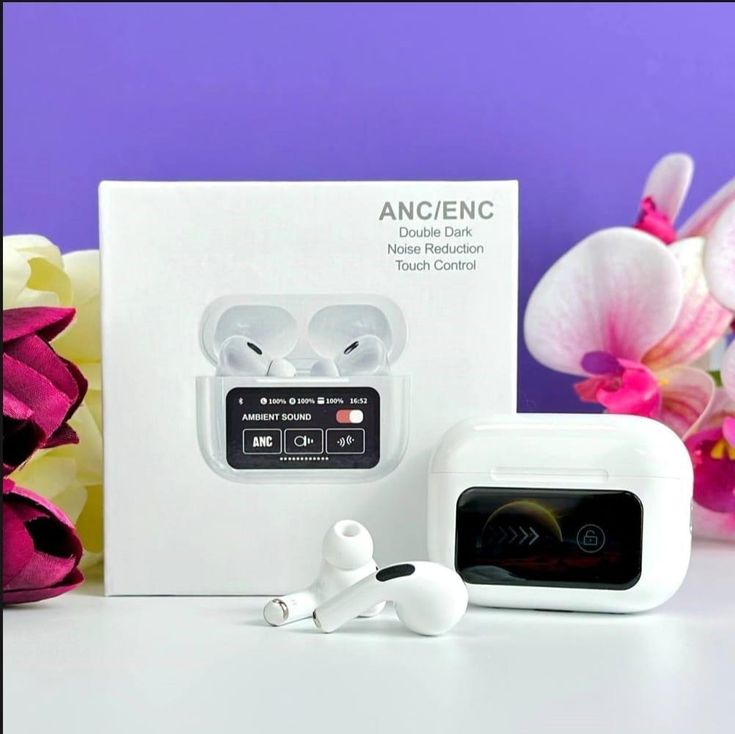 A9 Pro ANC/ENC Double Dark Noise Reduction Touch Control Wireless Earbuds.-2