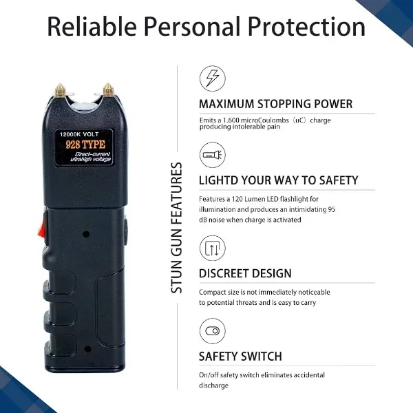 Self Defence Stun Gun-928 with Flashlight-4