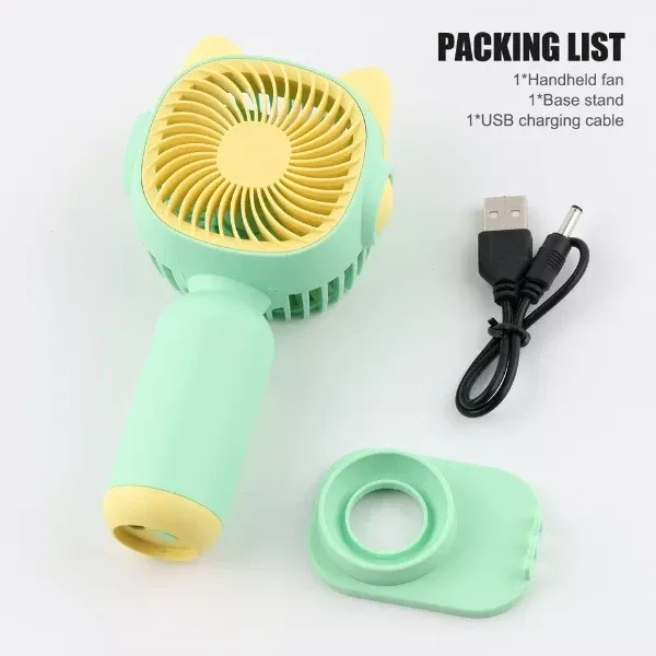 Mini Portable Handheld Rechargeable Fan.-4