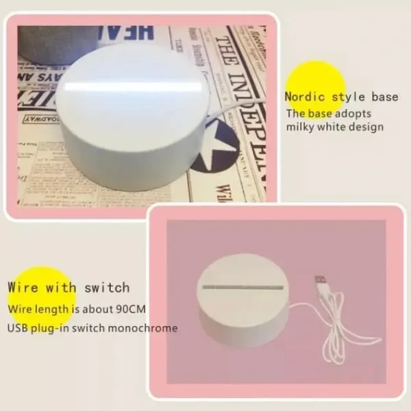 3D Calender lamp-2