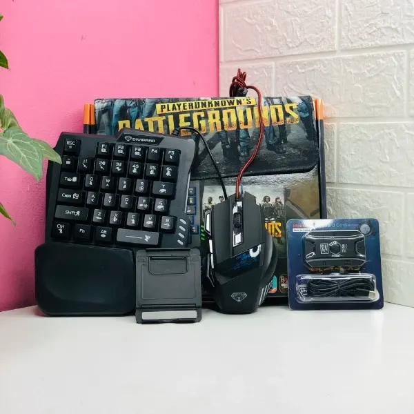 5 in 1 Gaming Keyboard and Mouse Combo-MK500-2