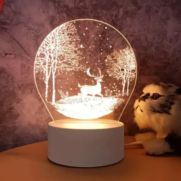 3D deer lamp-4