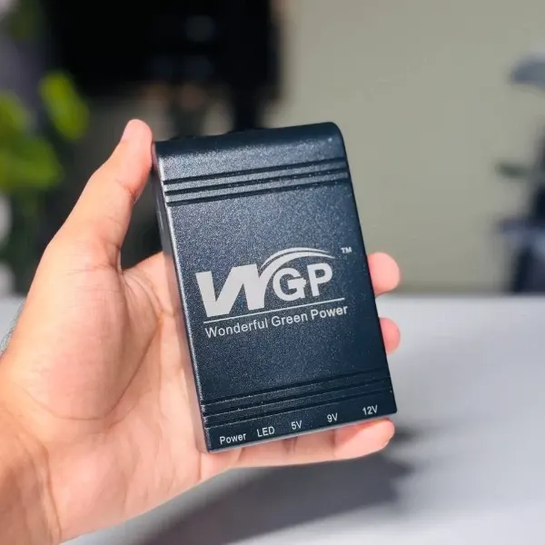 New Version WGP mini UPS With charger. 10400mAh – 5/9/12V-6