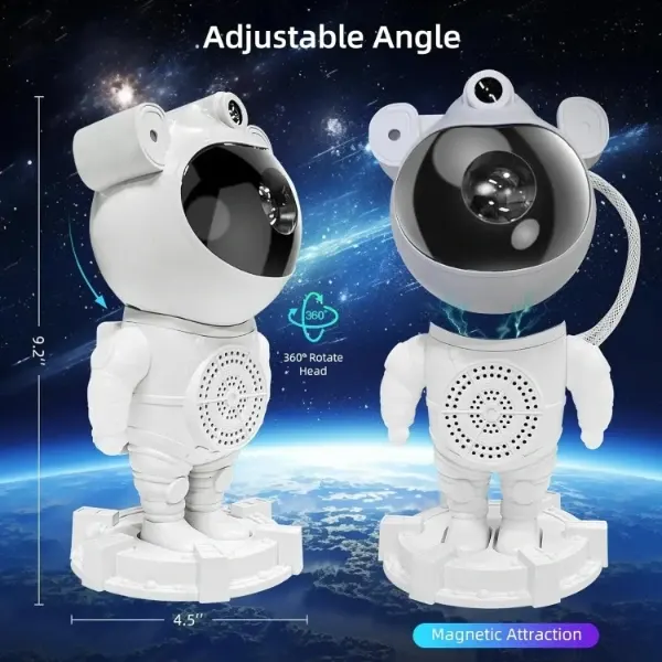Astronaut Projector Robot Night Light B Grate-2