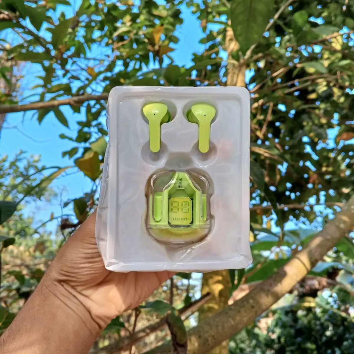 Ultrapods Pro True Wireless Earbuds with Display Transparent Design, Water Proof-3