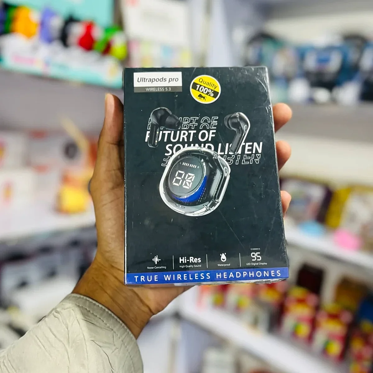 Ultrapods Pro True Wireless Earbuds with Display Transparent Design, Water Proof-6
