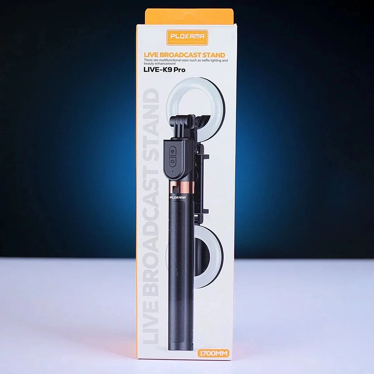 Plokama K9 Pro Double LED Selfie Stick Tripod